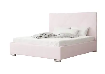 Čalouněná postel DANGELO 5 140x200 cm, růžová látka