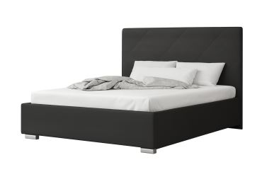 Čalouněná postel DANGELO 5 180x200 cm, černá látka