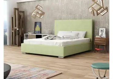 Čalouněná postel DANGELO 5 180x200 cm, zelená látka