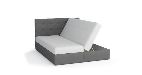 Čalouněná postel GARETTI 160x200 cm, hnědá