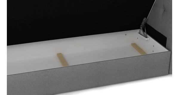 Čalouněná postel GARETTI 180x200 cm, černá