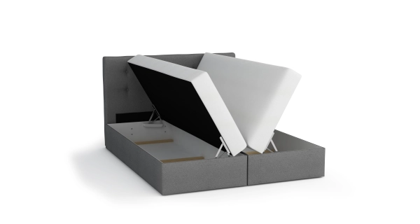 Čalouněná postel GARETTI 180x200 cm, černá