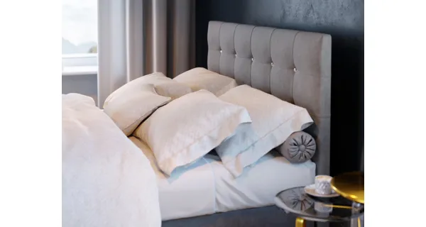 Čalouněná postel HOBIT 140x200 cm, hnědá