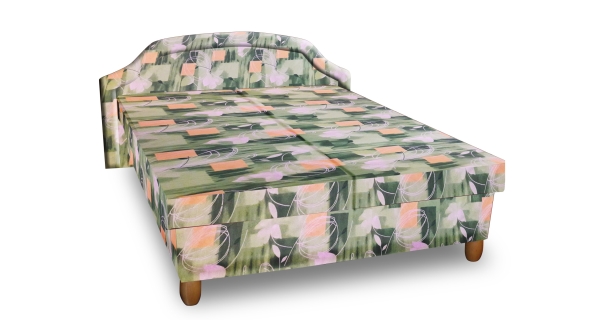 Čalouněná postel VINSON 180x200 cm, zelená látka