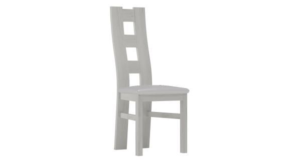 Čalouněná židle ACHAO, bílá/krémová