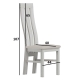 Čalouněná židle SOUV, bílá/krémová