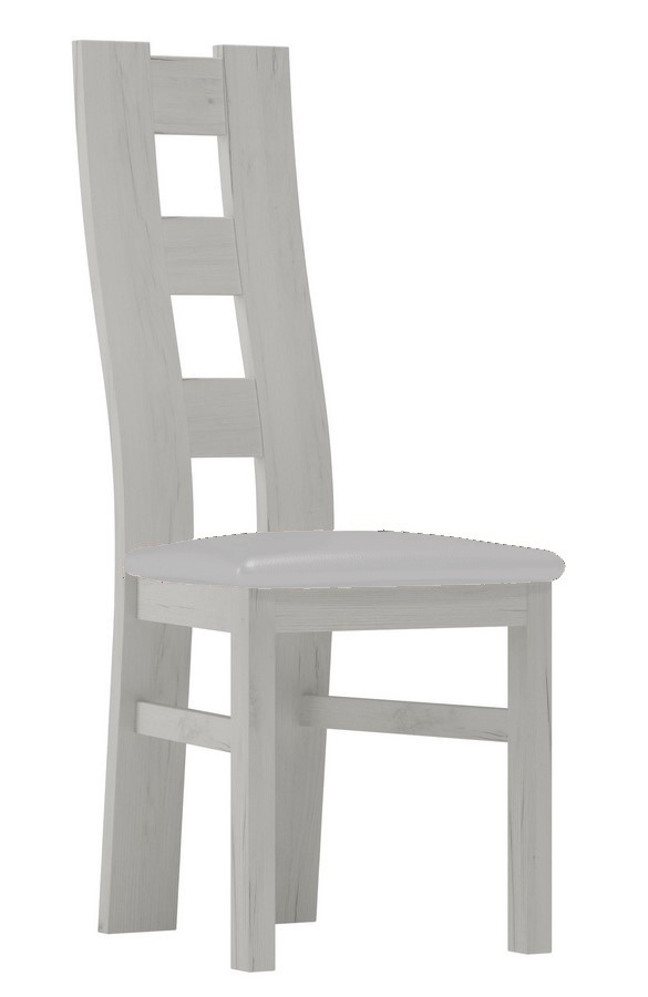 Levně Čalouněná židle ACHAO, bílá/krémová