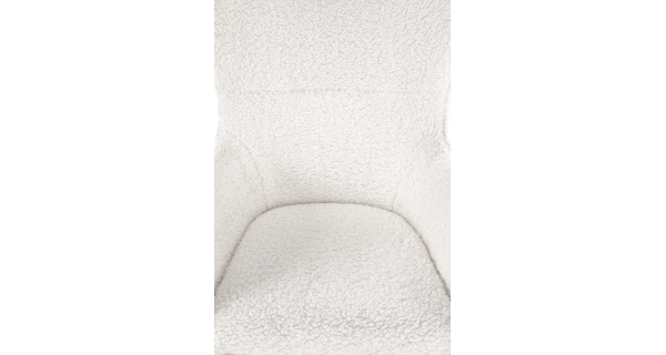 Čalouněné houpací křeslo GWYNED, krémové