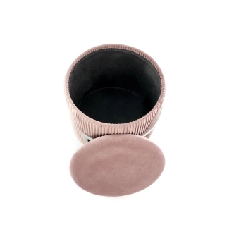 Čalouněný taburet TAVAN, růžový