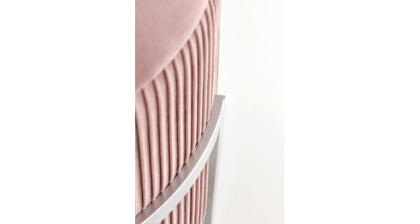 Čalouněný taburet TAVAN, růžový