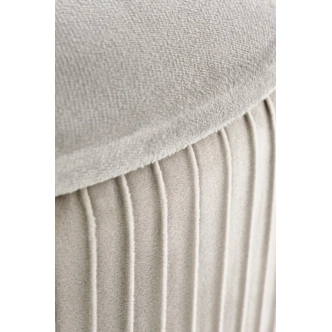 Čalouněný taburet TAVAN, šedý