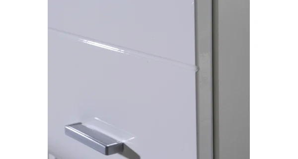 CALRO koupelnová horní skříňka, bílá/bílý lesk