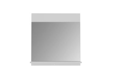 CALRO zrcadlo s poličkou, bílá/bílý lesk, 5 let záruka