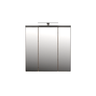 CANELU koupelnová horní skříňka se zrcadly a osvětlením,tm.šedý beton/old-wood vintage,5 let záruka