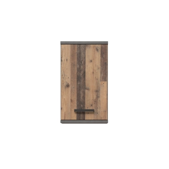 CANELU koupelnová horní skříňka, tmavě šedý beton/old-wood vintage, 5 let záruka