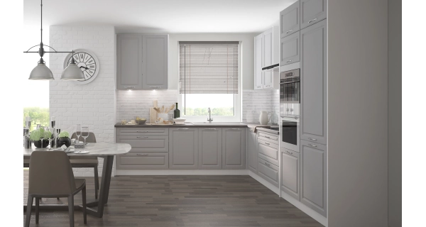 CHANIE, skříňka dolní D1D 30, korpus: bílý, barva: light grey stone