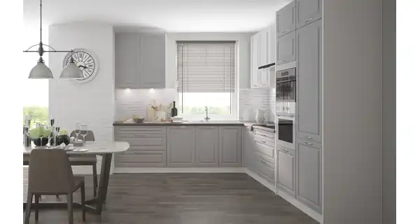 CHANIE, skříňka dolní D1D 50, korpus: bílý, barva: light grey stone