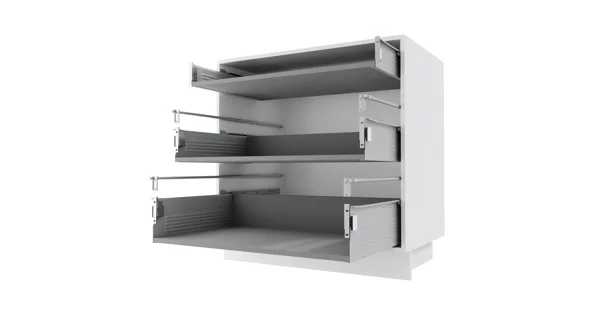 CHANIE, skříňka dolní D3m 80, korpus: bílý, barva: light grey stone