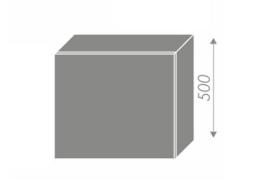 CHANIE, skříňka horní na digestoř W8 60, korpus: grey, barva: light grey stone