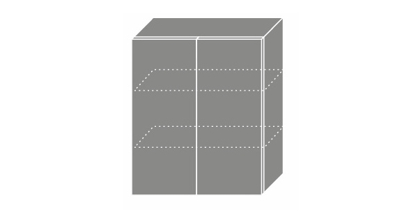 CHANIE, skříňka horní W3 60, korpus: grey, barva: light grey stone