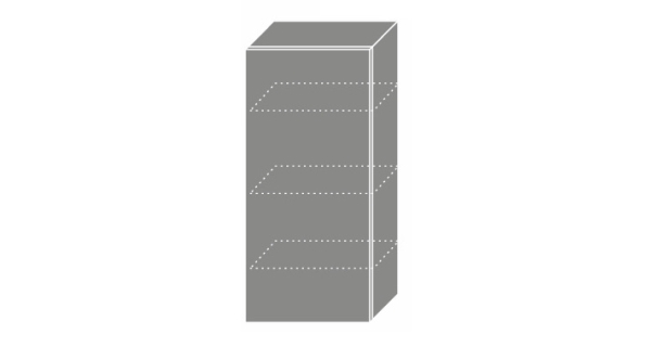CHANIE, skříňka horní W4 45, korpus: grey, barva: grey stone