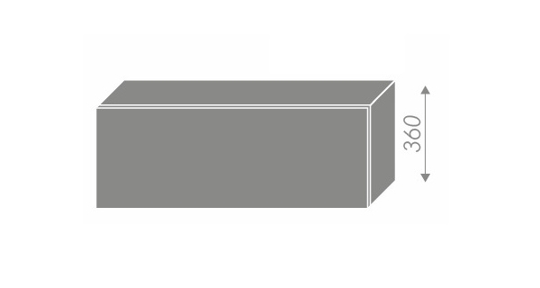 CHANIE, skříňka horní W4B 90 AV HK, korpus: bílý, barva: grey stone