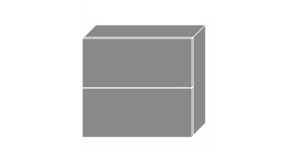 CHANIE, skříňka horní W8B 80 AV, korpus: bílý, barva: light grey stone
