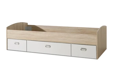 COHEN postel 90x200 cm, dub sonoma/bílá