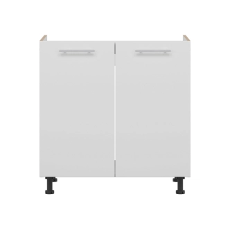 COLBY, dolní dřezová skříňka D80Z, bílý lesk