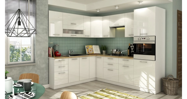 COLBY, dolní skříňka D40, bílý lesk