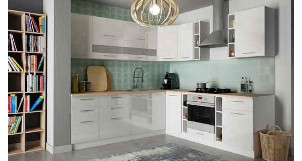 COLBY, dolní skříňka D80, bílý lesk