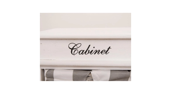 CONDYL 4, komoda, bílá/šedá