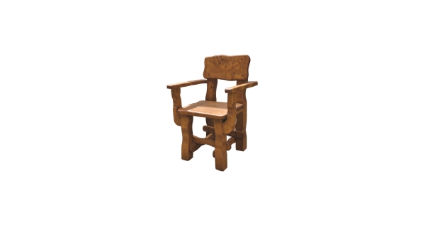 CROC zahradní židle s opěradly, barva teak