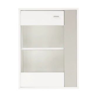 DACTYL obývací stěna, bílá / šedá