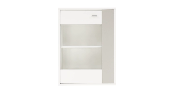 DACTYL obývací stěna, bílá / šedá