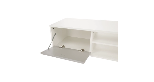 DACTYL obývací stěna, bílá / šedá