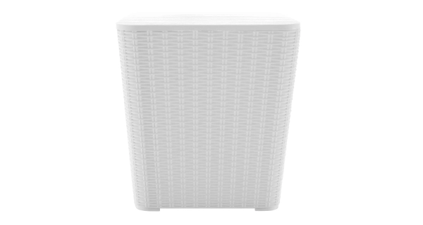 DANKA, zahradní úložný box/příruční stolek, bílá