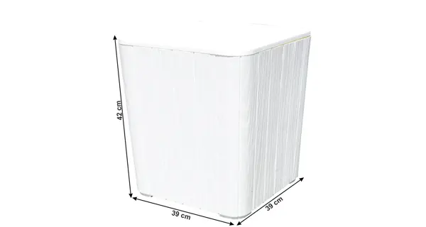 DARKA, zahradní úložný box/příruční stolek, bílá