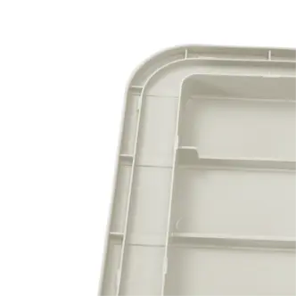 DARKA, zahradní úložný box/příruční stolek, bílá