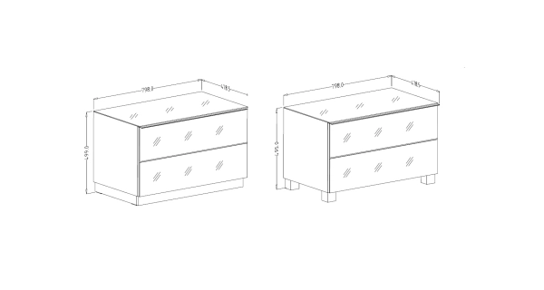 DEJEON televizní stolek malý 1V, černá/černé sklo