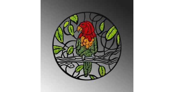 Dekorace na zeď NN01541 - papoušek