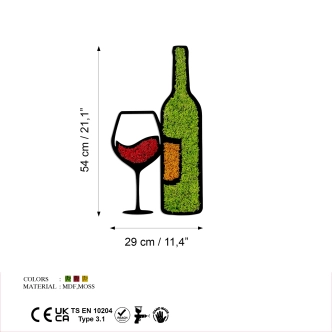Dekorace na zeď NN01544 - víno