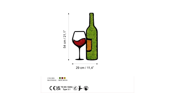 Dekorace na zeď NN01544 - víno