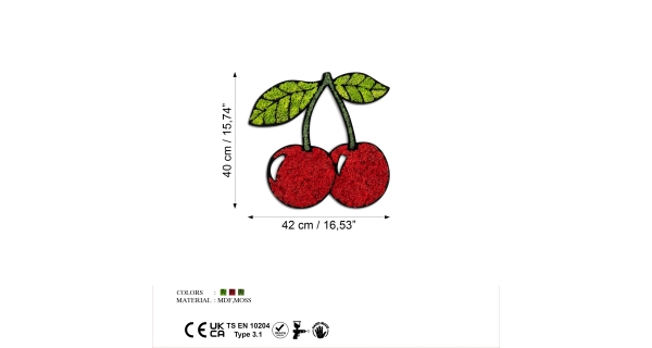 Dekorace na zeď NN01546 - třešně