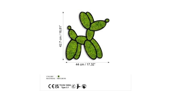 Dekorace na zeď NN01548 - Balloon Dog