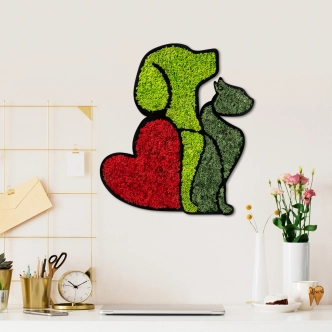 Dekorace na zeď NN01549 - Dog & Cat Lover