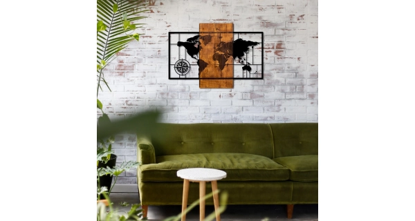 Dekorace na zeď NN01659 - světadíly