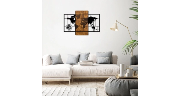 Dekorace na zeď NN01659 - světadíly