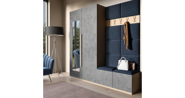 Dekorační nástěnný panel MATEO 100x200 cm, námořnická modř