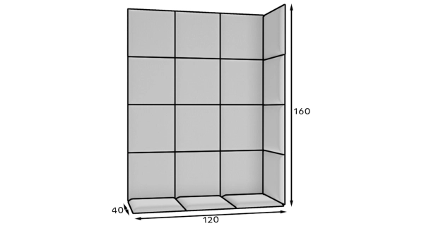 Dekorační nástěnný panel MATEO 120x160 cm, světle hnědá